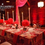 Vintage Retro Wedding Design by Swizzle Events Table Setting Side View