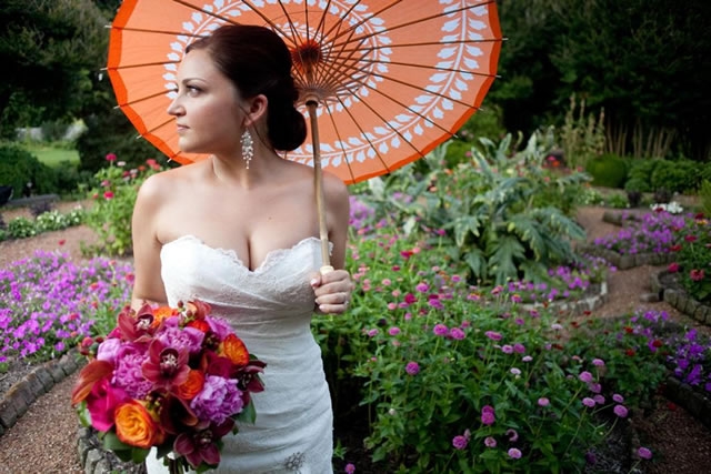 Enchanted Florist Bouquet in Orange and Purple