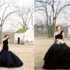 Simply Stunning Black Vera Wang Gown at b. Hughes Bridal