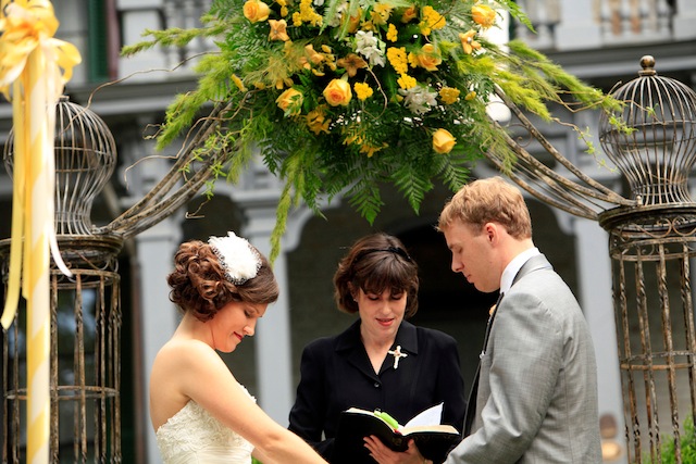 zoo nashville wedding diy crafty yellow and grey