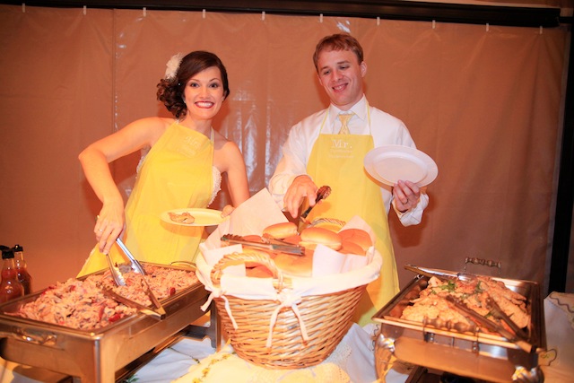 zoo nashville wedding diy crafty yellow and grey