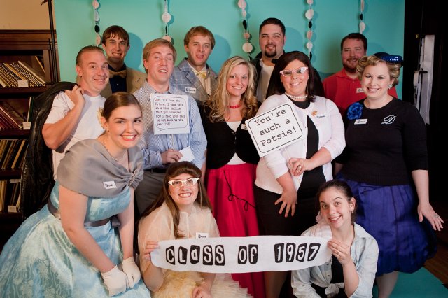 1950s-nashville-engagement-party-group-shot