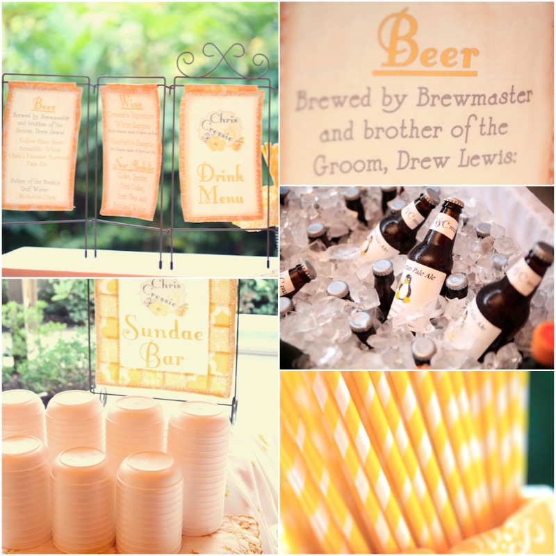 zoo nashville wedding diy crafty yellow and grey