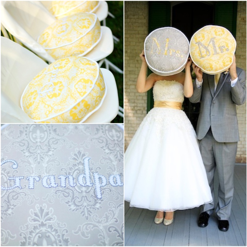 zoo nashville wedding diy crafty yellow and grey
