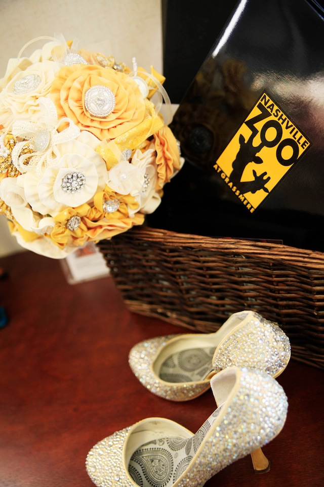 zoo nashville wedding diy crafty yellow and grey
