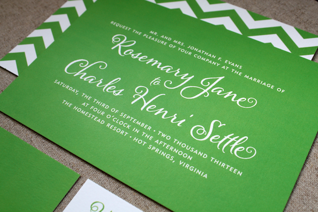 Design your own letterpress wedding invitations